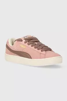 Замшевые кожаные кроссовки XL Puma, роза