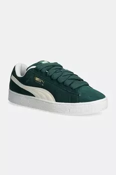 Замшевые кожаные кроссовки XL Puma, зеленый