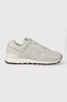 Замшевые кроссовки 574 New Balance, серый