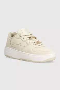 Замшевые кроссовки 89 с логотипом PRM Karl Kani, бежевый