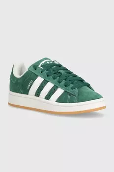 Замшевые кроссовки adidas Originals Campus 00s J, зеленый