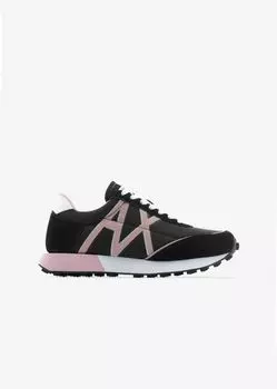 Замшевые кроссовки Armani Exchange, черный