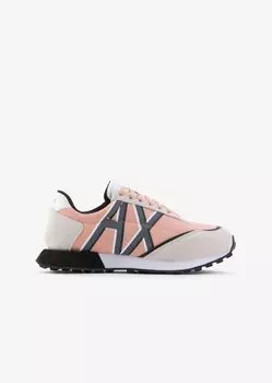 Замшевые кроссовки Armani Exchange, розовый