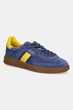 Замшевые кроссовки Bedford Polo Ralph Lauren, темно-синий