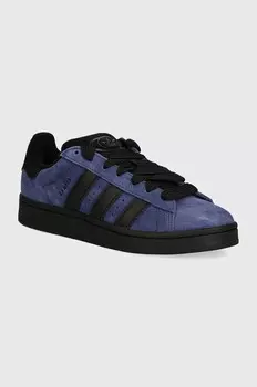 Замшевые кроссовки Campus 00s adidas Originals, темно-синий