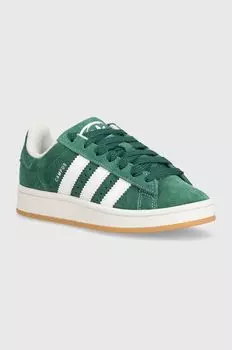 Замшевые кроссовки Campus 00s adidas Originals, зеленый