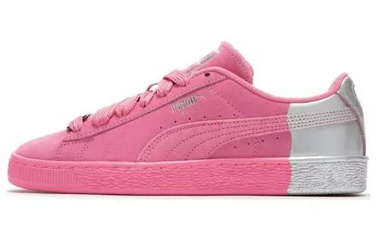 Замшевые кроссовки для скейтбординга Puma унисекс, Пинки Сильвер
