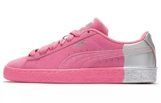 Замшевые кроссовки для скейтбординга Puma унисекс, Розово-серебристый