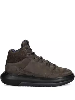 Замшевые кроссовки Emporio Armani, коричневый