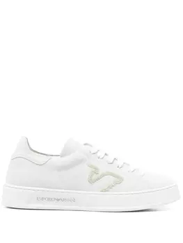 Замшевые кроссовки Emporio Armani, серый
