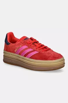 Замшевые кроссовки Gazelle Bold Adidas Originals, красный