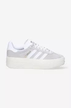Замшевые кроссовки Gazelle Bold W adidas Originals, серый