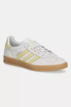 Замшевые кроссовки Gazelle Indoor Adidas Originals, серый