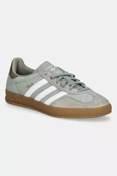 Замшевые кроссовки Gazelle Indoor Adidas Originals, зеленый