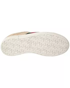 Замшевые кроссовки Gucci Ace GG, бежевый