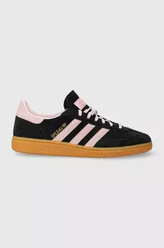 Замшевые кроссовки Handball Spezial Adidas Originals, черный