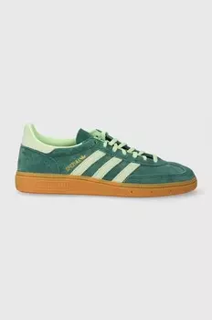 Замшевые кроссовки Handball Spezial Adidas Originals, зеленый