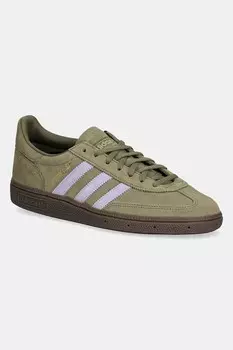 Замшевые кроссовки Handball Spezial Adidas Originals, зеленый