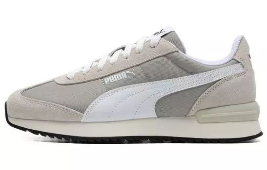 Замшевые кроссовки Lifestyle унисекс с низким верхом серый/белый Puma