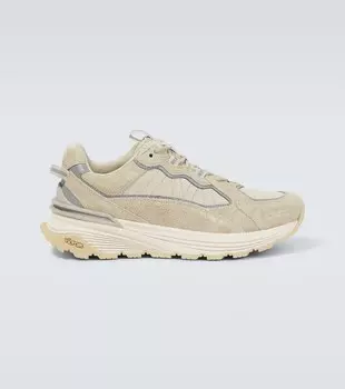 Замшевые кроссовки Lite Runner Moncler, нейтральный