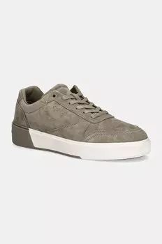 Замшевые кроссовки LOW TOP LACE UP BSKT SUE Calvin Klein, зеленый