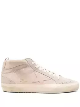 Замшевые кроссовки Mid Star GOLDEN GOOSE, нейтральный