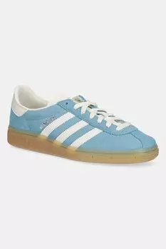 Замшевые кроссовки Muenchen Adidas Originals, бирюзовый