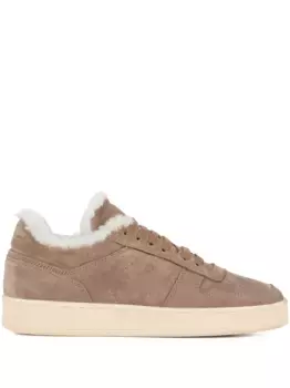 Замшевые кроссовки на меховой подкладке Officine Creative, нейтральный
