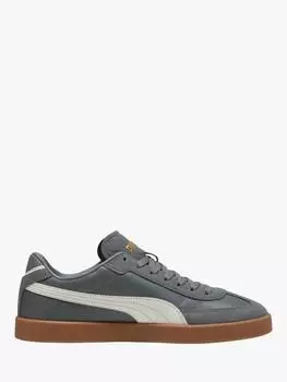 Замшевые кроссовки на шнуровке эпохи club ii PUMA, цвет Grey/White