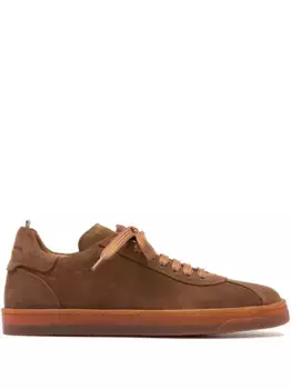 Замшевые кроссовки на шнуровке Officine Creative, коричневый