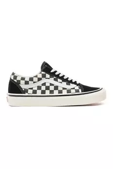 Замшевые кроссовки Old Skool с текстилем Vans, черный