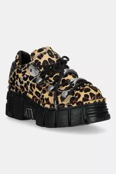 Замшевые кроссовки Pelo Leopardo Cuero M Tower Negro Lateral New Rock, коричневый