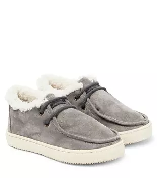 Замшевые кроссовки PP, серый