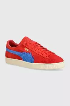 Замшевые кроссовки Puma, красный