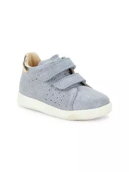 Замшевые кроссовки с тиснением Falcotto для маленьких девочек и маленьких девочек Naturino, синий