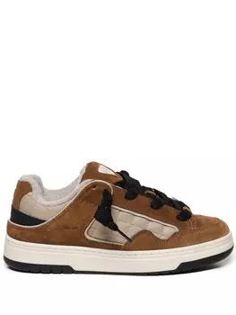 Замшевые кроссовки с тисненым логотипом D.A.T.E., коричневый