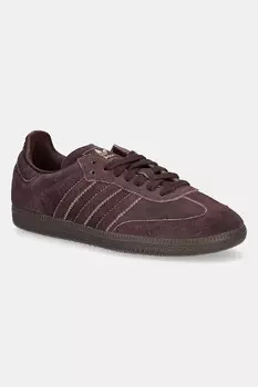 Замшевые кроссовки Samba OG Adidas Originals, коричневый