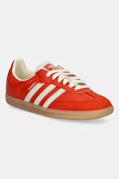 Замшевые кроссовки Samba OG Adidas Originals, оранжевый
