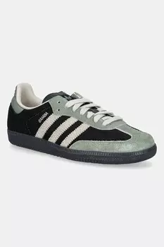 Замшевые кроссовки Samba OG W Adidas Originals, черный