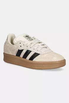 Замшевые кроссовки Samba XLG Adidas Originals, бежевый
