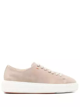 Замшевые кроссовки Santoni, нейтральный