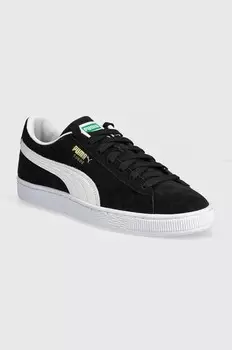 Замшевые кроссовки Suede Classic Puma, черный