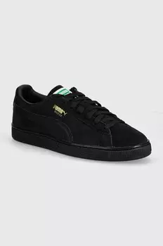 Замшевые кроссовки Suede Classic Puma, черный