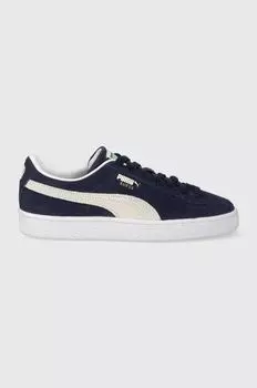 Замшевые кроссовки Suede Classic Puma, темно-синий