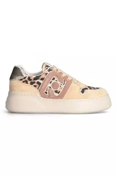 Замшевые кроссовки Tami на танкетке Liu Jo, бежевый