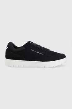Замшевые кроссовки TH BASKET CORE SUEDE Tommy Hilfiger, темно-синий