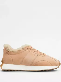 Замшевые кроссовки Tod's, розовый