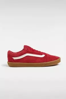 Замшевые кроссовки Vans Old Skool Lowpro, красный
