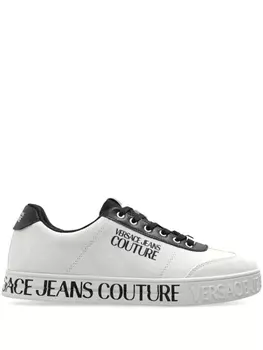 Замшевые кроссовки Versace Jeans Couture, белый