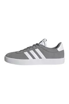 Замшевые кроссовки VL Court 3 0 Adidas Sportswear, серый